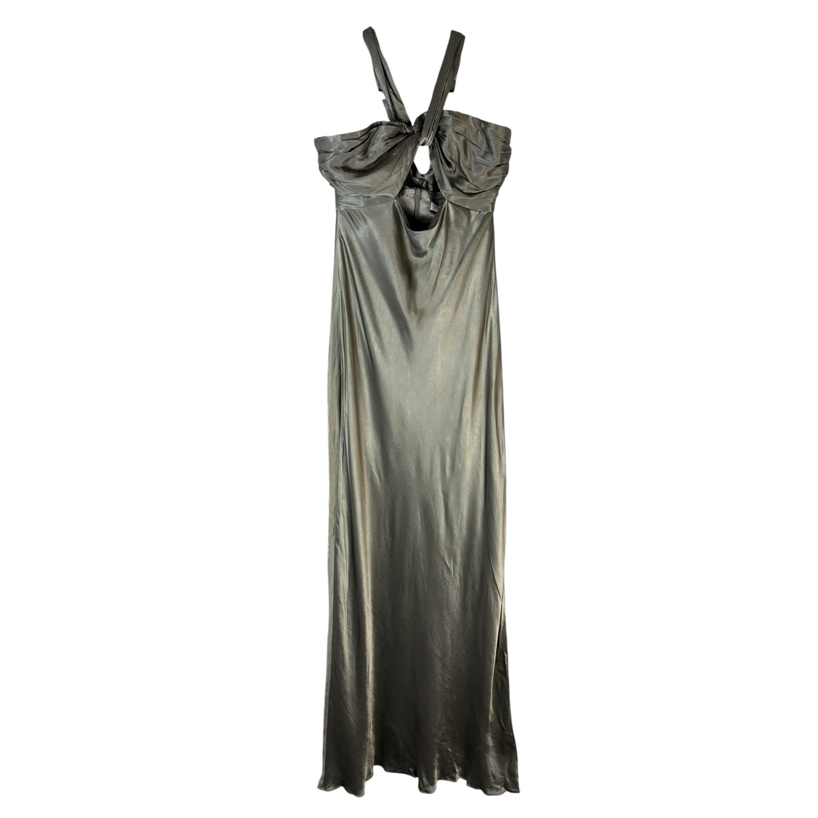 Shona Joy La Lune Dress Halter Satin Cut Out Formal Party Wedding Guest Prom 8 — image 4 of 8